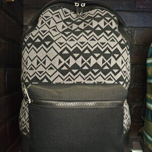 Unisex Backpack Simple Student School Bag Lightweight Durable Daypack Black